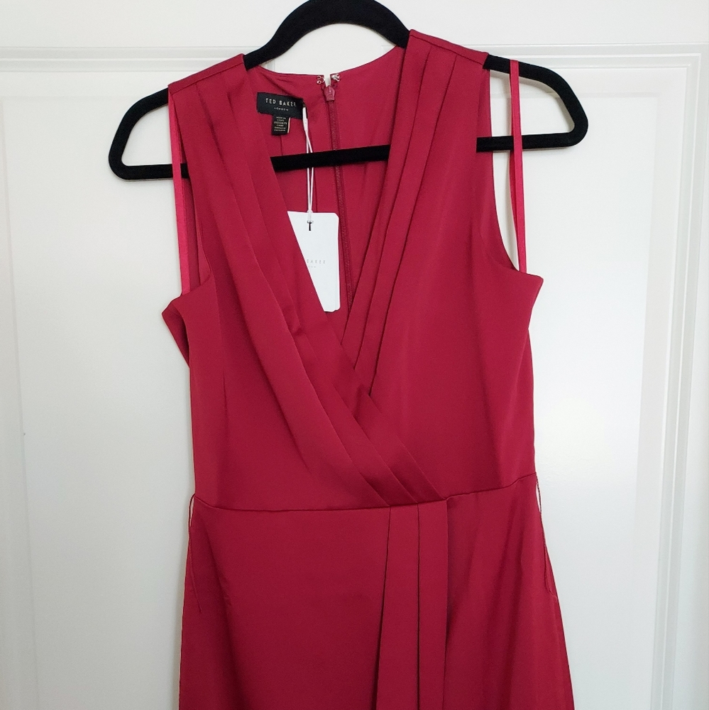 TED BAKER New Chrisey Wrap Dress - Red - Picture 3 of 8